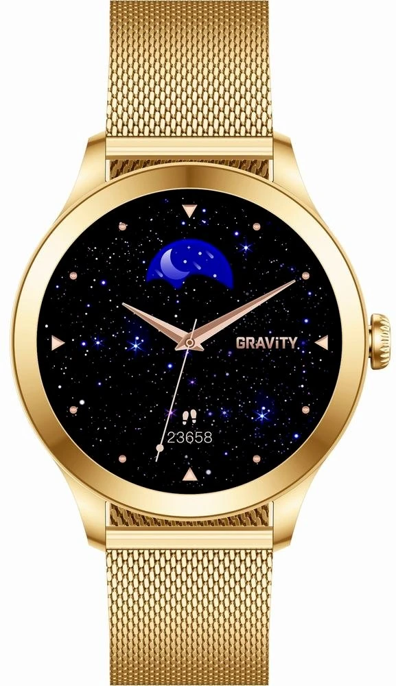 Išmanusis laikrodis DAMSKI GRAVITY GT25-1 PRO - AMOLED, DODATKOWY PASEK (sg039a)
