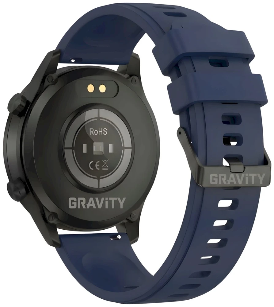 Išmanusis laikrodis Gravity Juodas su 2 dirželiais GT10-5