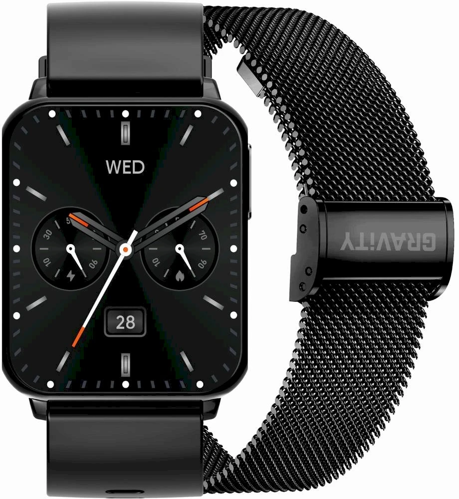 Išmanusis laikrodis UNISEX GRAVITY GT17-7 - AMOLED, DODATKOWY PASEK (sg038g)