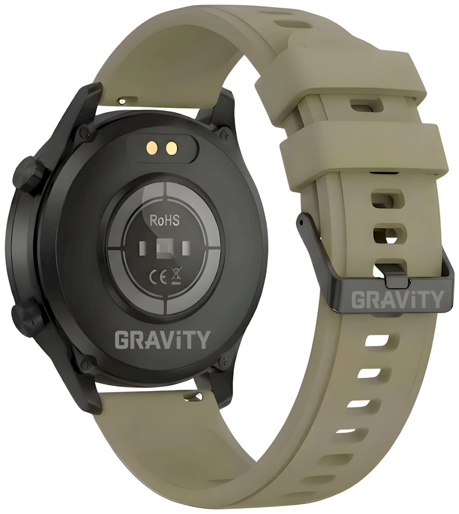 Išmanusis laikrodis Gravity Juodas su 2 dirželiais GT10-2