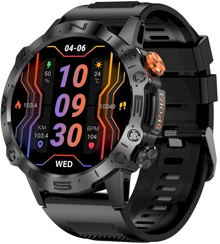 Išmanusis laikrodis MĘSKI GRAVITY GT20-7 - AMOLED, DODATKOWY PASEK (sg024g)