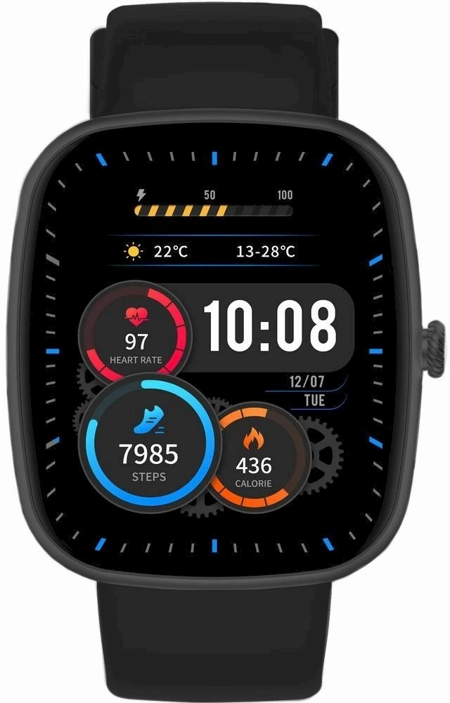 Išmanusis laikrodis UNISEX GRAVITY GT18-10 - BLUETOOTH POKALBIAI, PAPILDOMAS DIRŽELIS (sg036j)