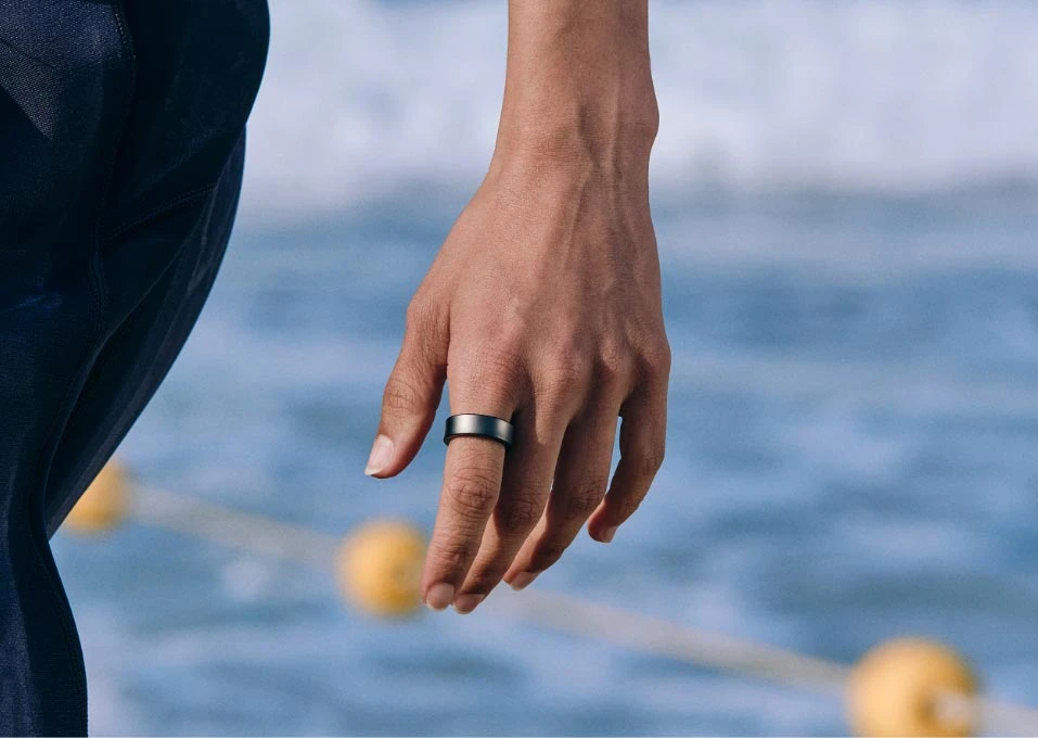 Išmanusis laikrodis Išmanusis žiedas Samsung Galaxy Ring, sidabro spalvos, 5 dydžio