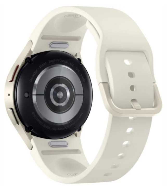 Išmanusis laikrodis Samsung Galaxy Watch 6 BT, 40 mm, auksinės spalvos korpusas su kreminės spalvos dirželiu