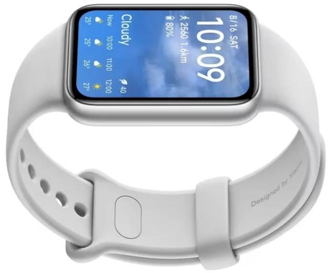 Išmanusis laikrodis Xiaomi Smart Band 10 Pro, sidabrinės spalvos