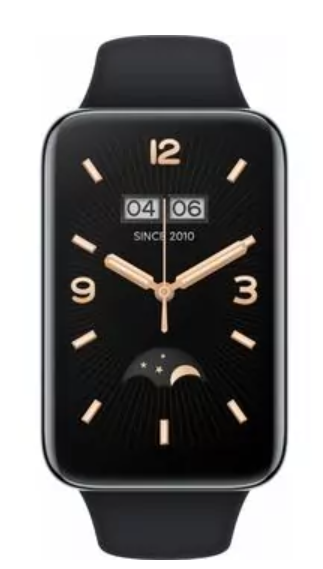 Išmanioji apyrankė Xiaomi Smart Band 7 Pro, Grafito juodos spalvos korpusas ir juodos spalvos apyrankė