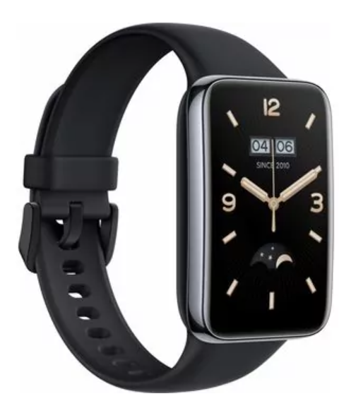 Išmanioji apyrankė Xiaomi Smart Band 7 Pro, Grafito juodos spalvos korpusas ir juodos spalvos apyrankė
