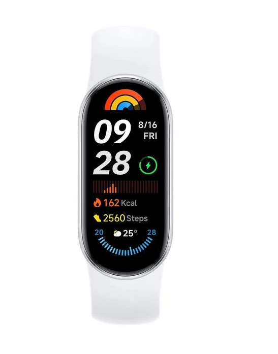 Išmanioji apyrankė Xiaomi Smart Band 9,  sidabrinės spalvos