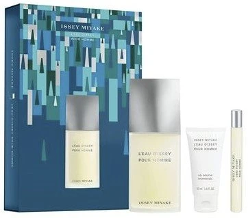 Issey Miyake L'Eau D'Issey Pour Homme EDT rinkinys vyrams (EDT 125 ml + EDT 10 ml + Dušo želė 50 ml)