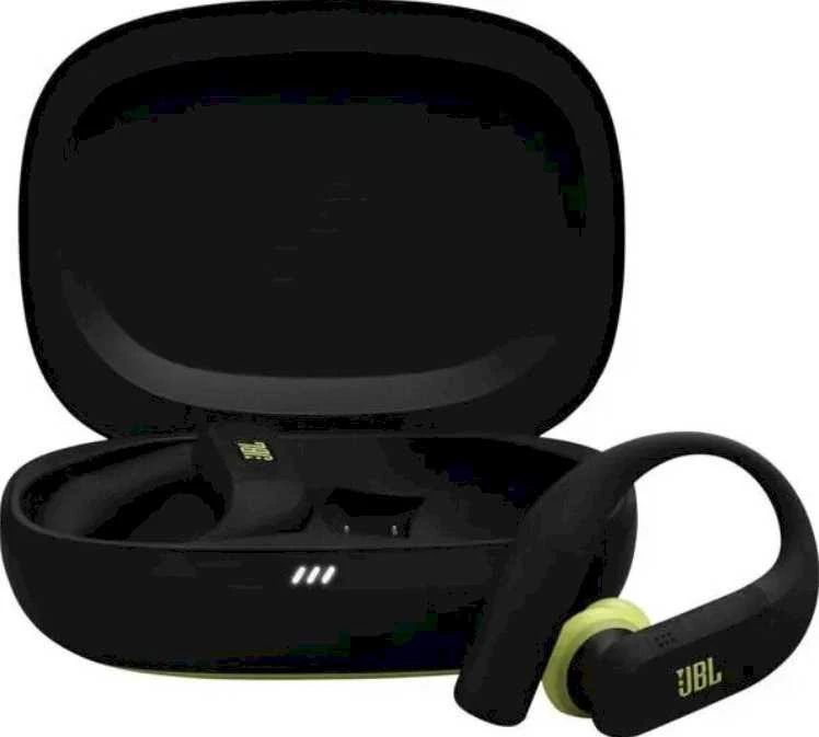Belaidės ausinės JBL Endurance Peak 4, Juodos/gelsvai žalsvos
