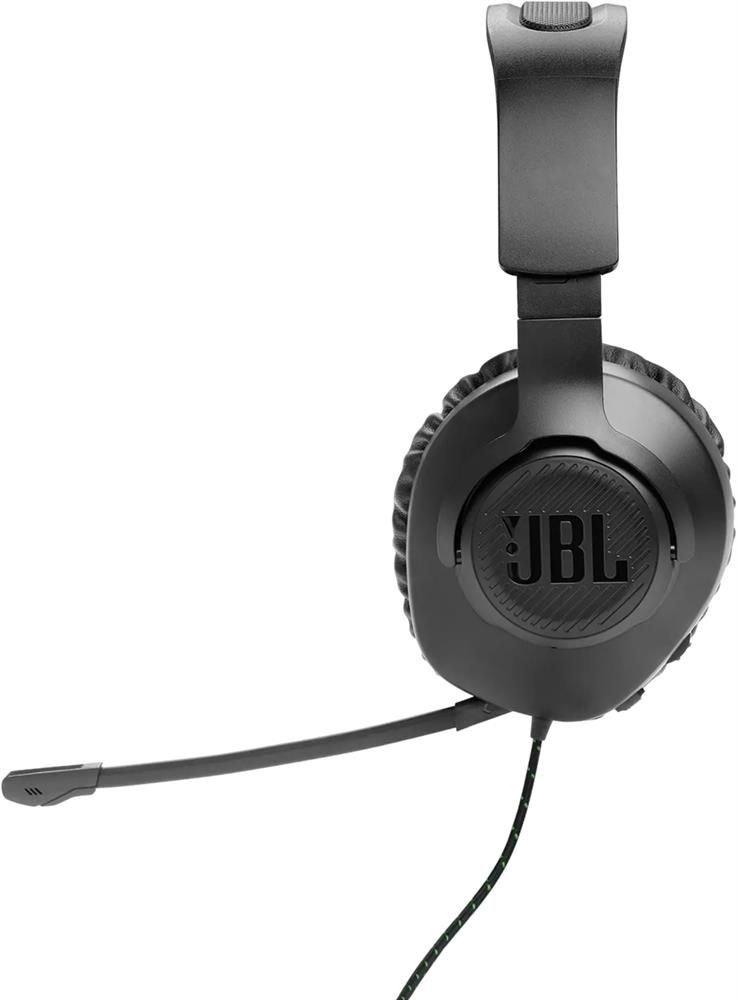 JBL Quantum 100X žaidimų ausinės, Juodos/Žalios spalvos