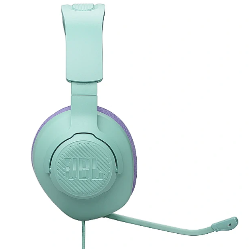 JBL Quantum 100M2 laidinės žaidimų ausinės su mikrofonu, Violetinės ir elektrinės spalvos