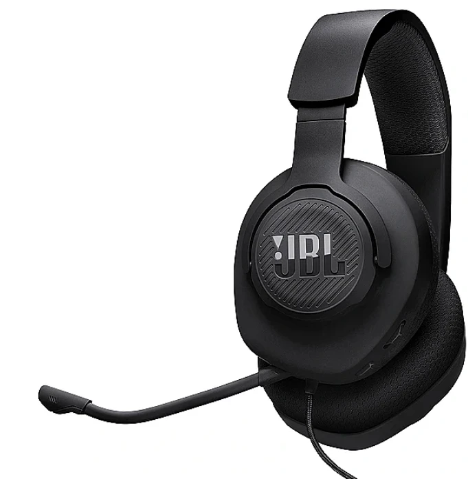 JBL Quantum 100M2 laidinės žaidimų ausinės su mikrofonu, Juodos