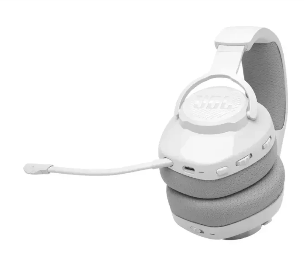 Belaidės ausinės JBL Quantum 360, baltos spalvos
