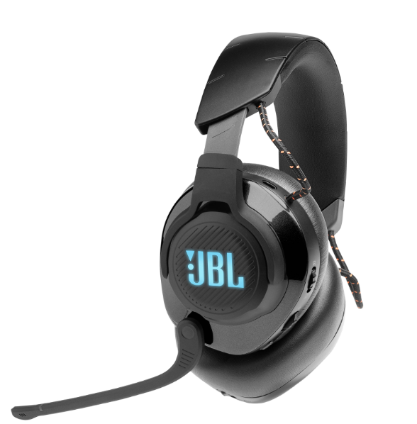 JBL Quantum 610 belaidės žaidimų ausinės, Juodos spalvos