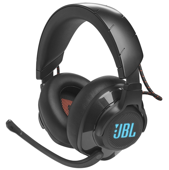 JBL Quantum 610 belaidės žaidimų ausinės, Juodos spalvos