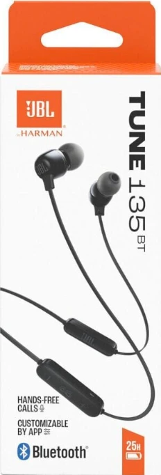Ausinės - JBL Tune 135 BT Juoda