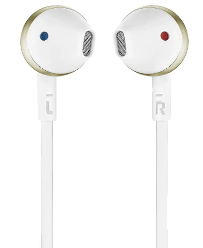 JBL T205 laidinės ausinės, Šampaninės spalvos