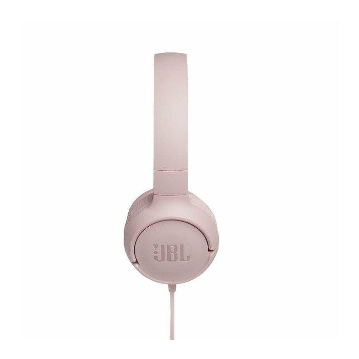 Lengvos ir patogios Ausinės JBL Tune 500 Pure Bass sound su mikrofonu rožinės