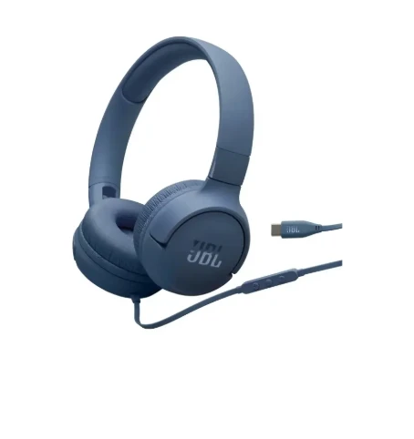 Ausinės JBL T520C USB-C, Mėlynos