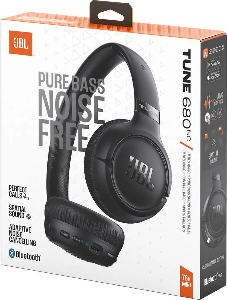 Belaidės ausinės JBL Tune 680NC juodas