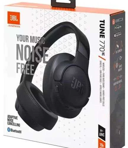 Belaidės ausinės JBL Tune 770NC, Juodos