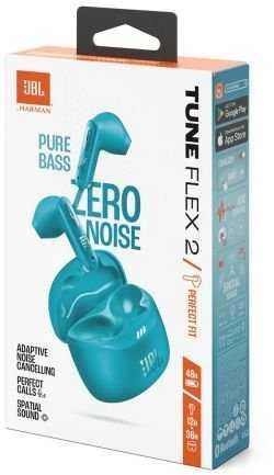 JBL TUNE Flex 2 TWS ausinės, Turkio spalvos