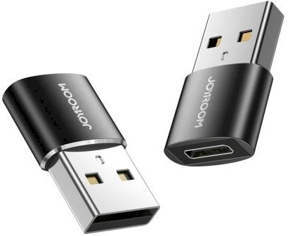 C tipo USB vyriškas-moteriškas adapteris (2 vnt.) Joyroom S-H152 (juodas)