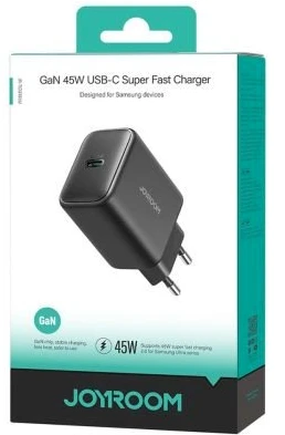 Įkroviklis Joyroom JR-TCG13 45W GaN USB-C juodas