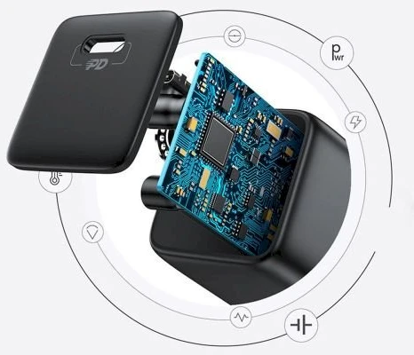 Mini išmanusis įkroviklis PD 25W Joyroom L-P251 (juodas)