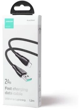 USB kabelis viršija / Lightning / 1.2 m Joyroom S-UL012A11 (juodas)