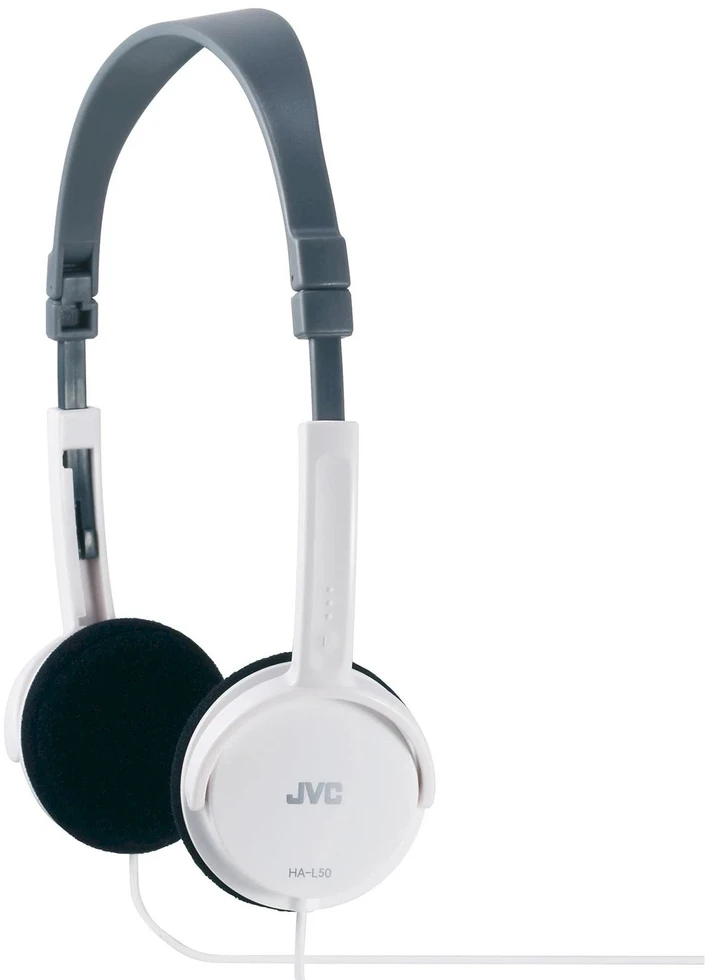 Lengvos ir stilingos ausinės JVC HA-L50WE 46g, baltos