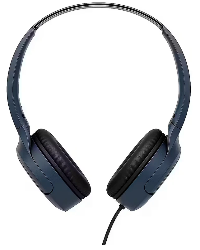 JVC, HA-S33UC-AU, mėlynos sp. dinaminės ausinės, mikrofonas