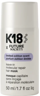 Nenuplaunama atkuriamoji plaukų kaukė K18 x Future Society Leave-in Molecular Repair Hair Mask, 50 ml