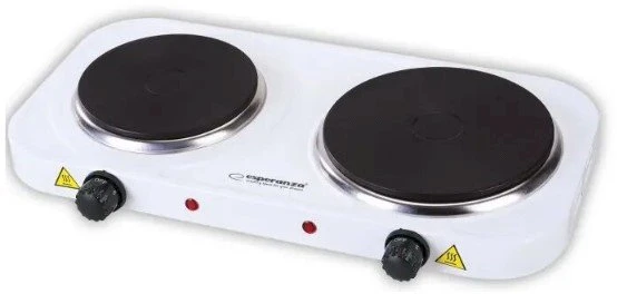 Esperanza EKH014W Electric cooker 2 zones Baltas