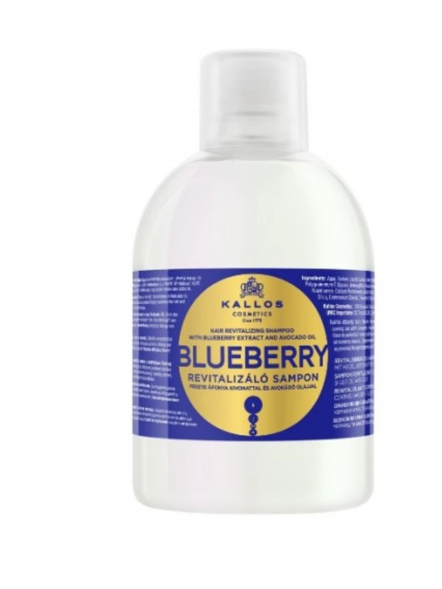 Atkuriamasis šampūnas sausiems ir chemiškai pažeistiems plaukams Kallos Blueberry 1000ml