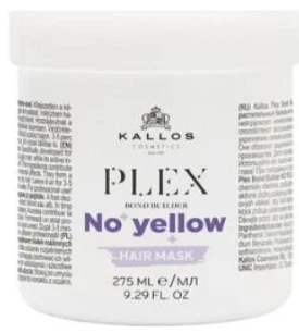 Plaukų kaukė Kallos Plex Bond Builder No Geltona Hair Mask 275 ml