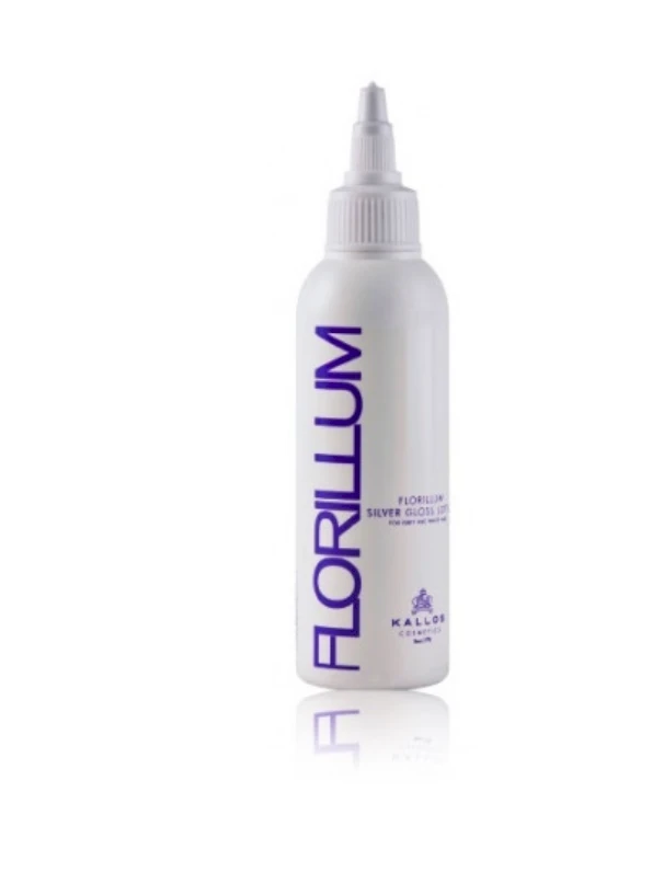 Kallos Cosmetics Florillum Sidabrinis Hair Gloss Lotion losjonas žiliems plaukams, 100 ml