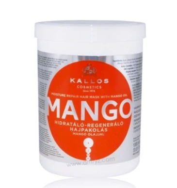 Plaukų kaukė sausiems plaukams su apelsinų aliejumi Kallos MANGO Moisture Repair Hair Mask 275 ml