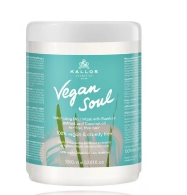 Apimties suteikianti plaukų kaukė Kallos Vegan Soul Volumizing Mask 1000ml