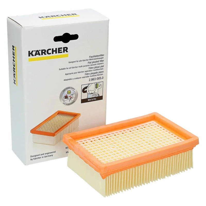 Plokščias gofruotas filtras WD 4/5/6, Kärcher