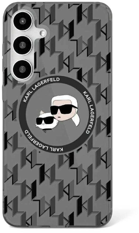 Dėklas Karl Lagerfeld sagutė Karl & Choupette Heads On KL Pattern MagSafe Samsung Galaxy