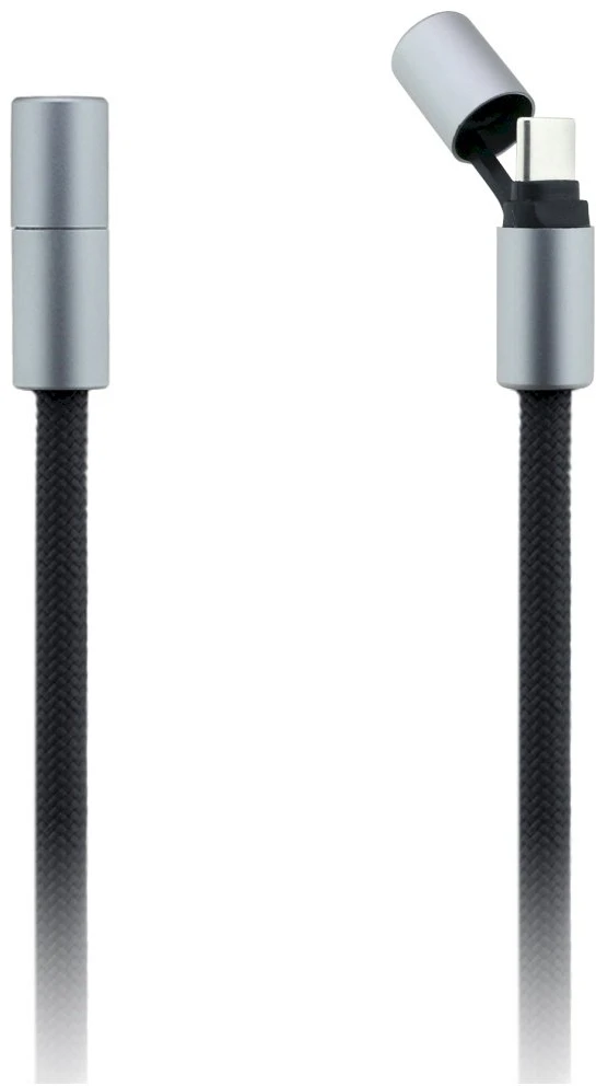 Universal Karl Lagerfeld CBDY Ikonik Charm USB-C/USB-C kabelis Lanyard juodos spalvos