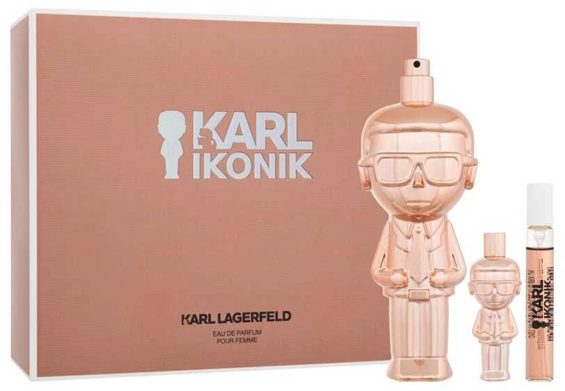 Karl Lagerfeld Ikonik EDP rinkinys moterims (EDP 100 ml + EDP 7,5 ml + EDP 4,5 ml)