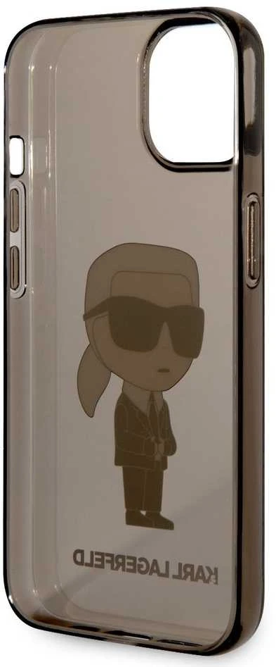 Dėklas Karl Lagerfeld KLHCP14MHNIKTCK IPHONE 14 PLUS / 15 PLUS 6.7 "Juodas / Juodas HARDCASE IKONIK Karl Lagerfeld