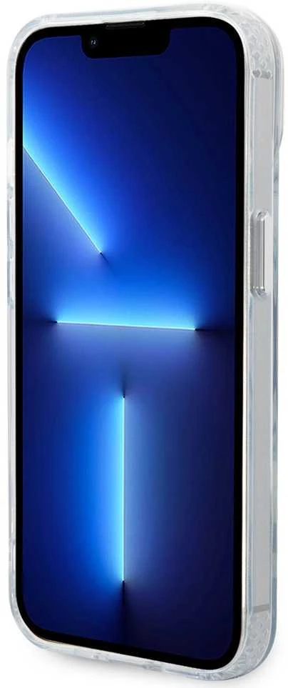 Karl Lagerfeld IML Karl and Choupette MagSafe dėklas telefonui Apple iPhone 15 skaidrus