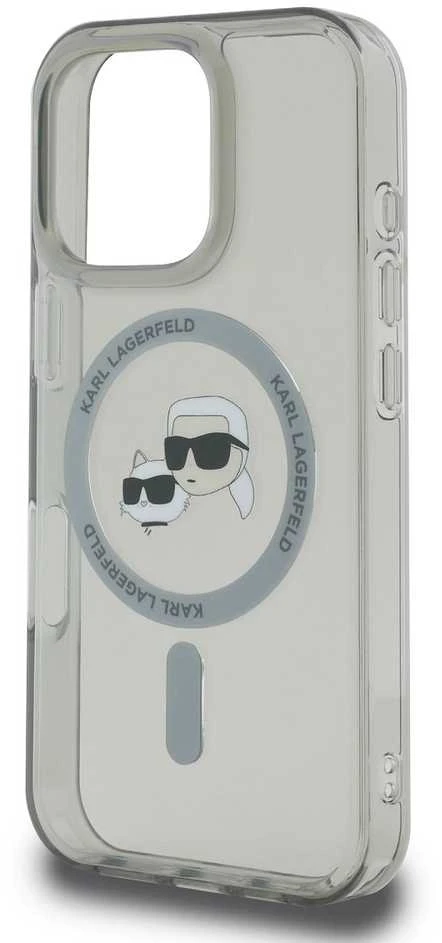 Karl Lagerfeld KLHMP16XHLSKCK Apple iPhone 16 Pro Max 6.9″ juodos spalvos kietas dėklas IML Metal Karl&Choupette H