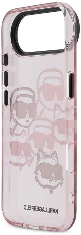 Karl Lagerfeld IML Multi K&CH Heads dėklas skirtas Apple iPhone Air Rožinė