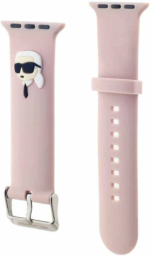 Karl Lagerfeld Karl Head NFT Watch apyrankė Apple Watch 42/44/45/46/49 rožinės spalvos