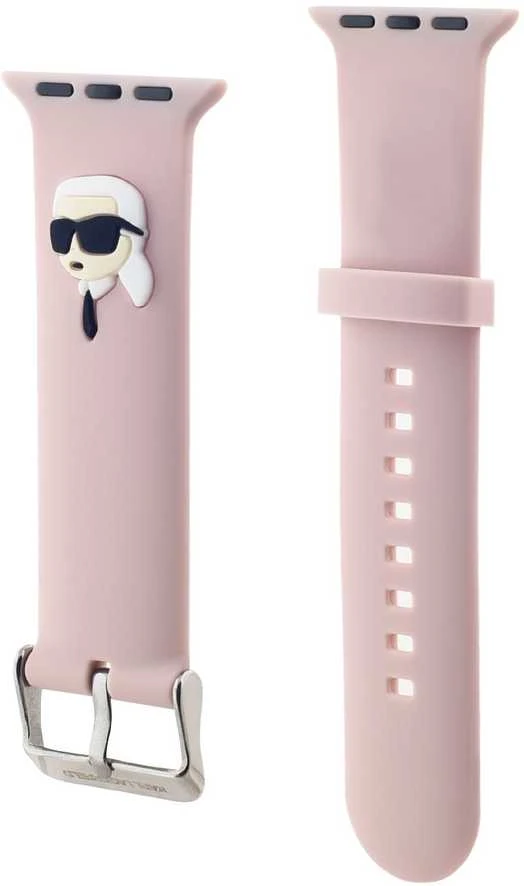 Karl Lagerfeld Karl Head NFT Watch apyrankė Apple Watch 38/40/41 rožinės spalvos